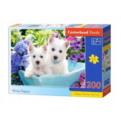 Puzzle 200 elementów Westie Puppies Castorland